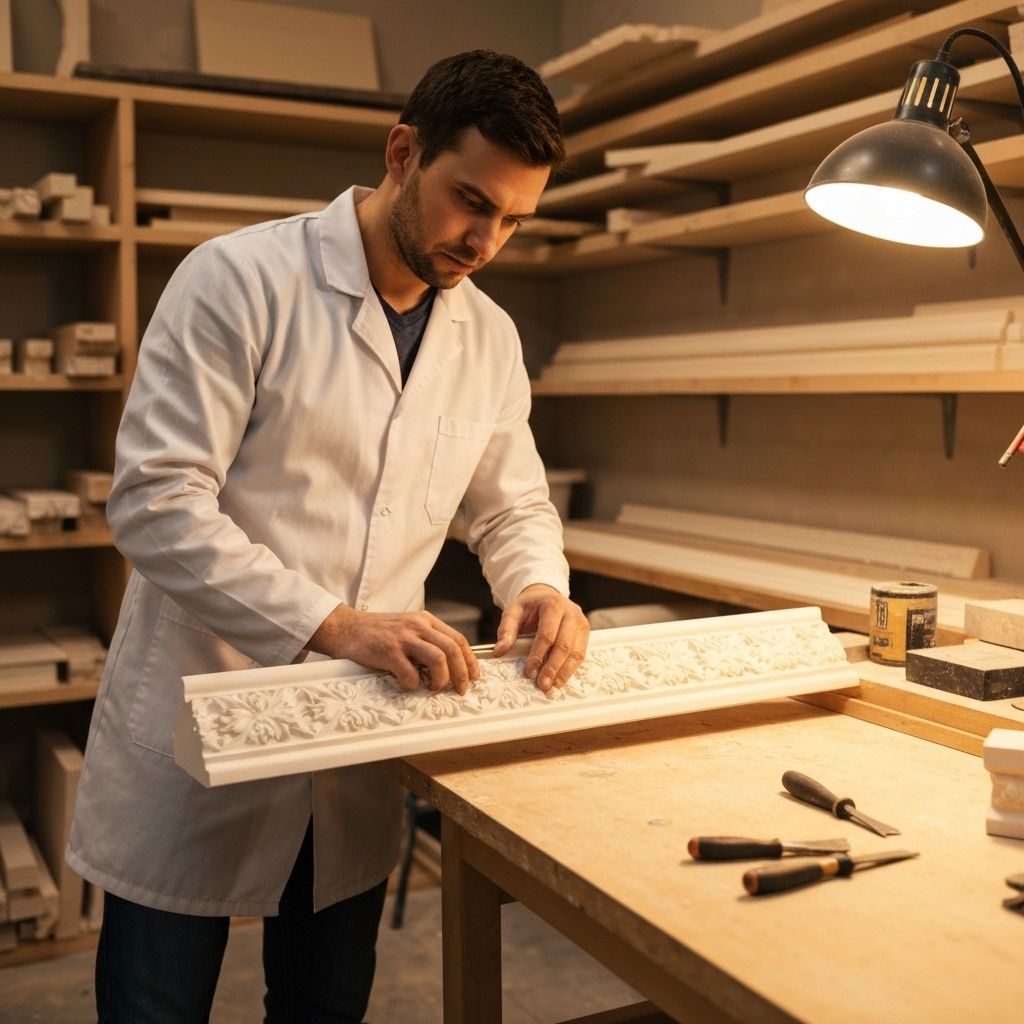 کارگاه تولید قطعات دکوراتیو پلی‌یورتان